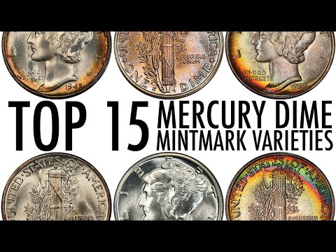 Top 15 Mintmark Variety Mercury Dimes - Photos & Values - Full PCGS / NGC DDOs List