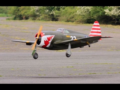 MEISTER P-47 THUNDERBOLT RC - SAITO 84cc 3 CYLINDER RADIAL PETROL - MARK AT RAF TIBENHAM - 2021