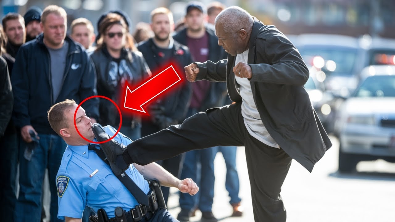 Racist Cop attacks black man VETERAN VIETAN and is shocked when he fights back...