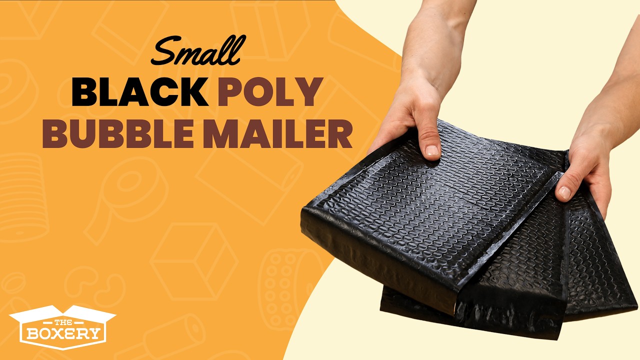 Youtube Video LUX Black Poly Bubble Mailers #2 100/cs