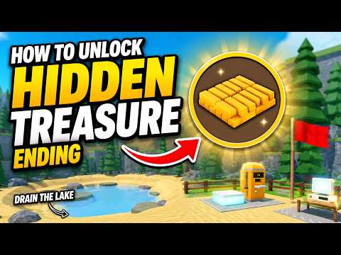 How to GET HIDDEN TREASURE ENDING in DRAIN THE LAKE Roblox