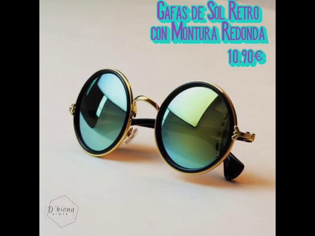 Vídeo relacionado con YSJCHEBS Pack De 2 Gafas Redondas Retro, Nerd, Montura Redonda, Gafas Sin Cristal