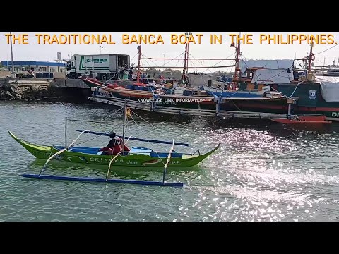 The traditional banca boat in the philippines.