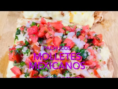 Receta de MOLLETES O (PACHUCOS)CON SALSA MEXICANA