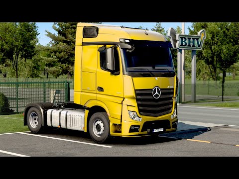 ETS 2 - New Actros Transporting Motorcycles from Panevezys to Siauliai