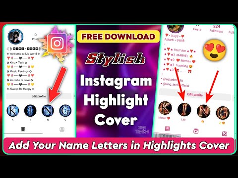 Stylish Letters For Instagram Highlights Cover 🔥 | King TECH