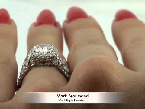 3.05ct Cushion Cut Diamond Engagement Anniversary Ring-Mark Broumand