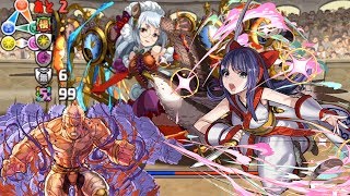 【落ちコンなし花火大会】11月のクエストダンジョン チャレンジダンジョン10 ラオウ×ナコルルPT（マルチ）