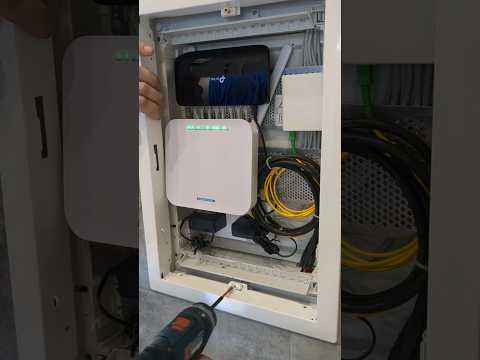 Connecting a modem and switch in a low-current panel#shorts