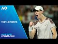 Jannik Sinner Top 10 Points | Australian Open 2024