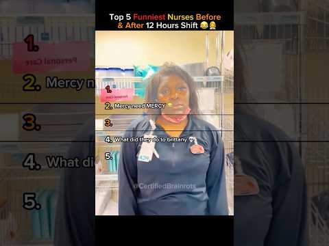 Top 5 Funniest Nurses Before & After a 12-Hour Shift (Nurses Will Understand!) 😂💉