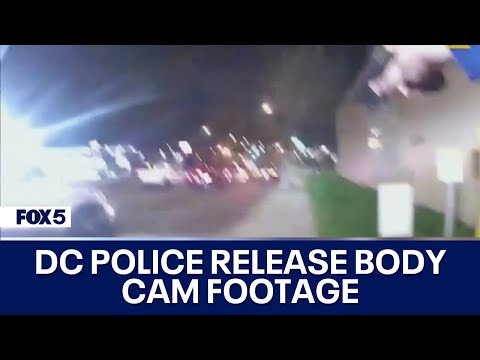 DC police release body-worn camera footage showing officer shoot man during chaotic foot chase