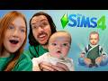 NEW SiMS FAMiLY With ENZO   Adley Gives Niko Navey Big Kid Styles Makes Enzo S First Baby Sim
