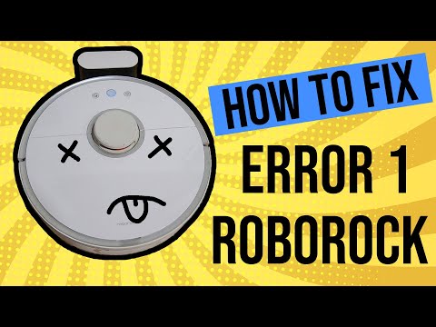 How to fix the roborock error 1 (Laser Distance Sensor)