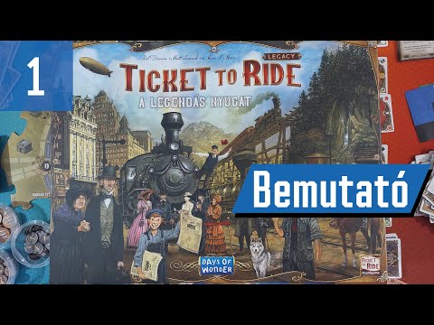 Ticket to Ride Legacy: A Legendás Nyugat | Bemutató | Első lépések | 1. Rész - PumiGame