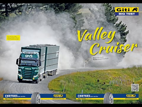 Giti Tyres Big Test, Iveco S-Way 570, five-axle TES trailer, GVT's new Valley Cruiser