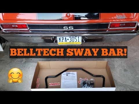 New rear sway bar. 1970 Chevy Nova rear sway bar install