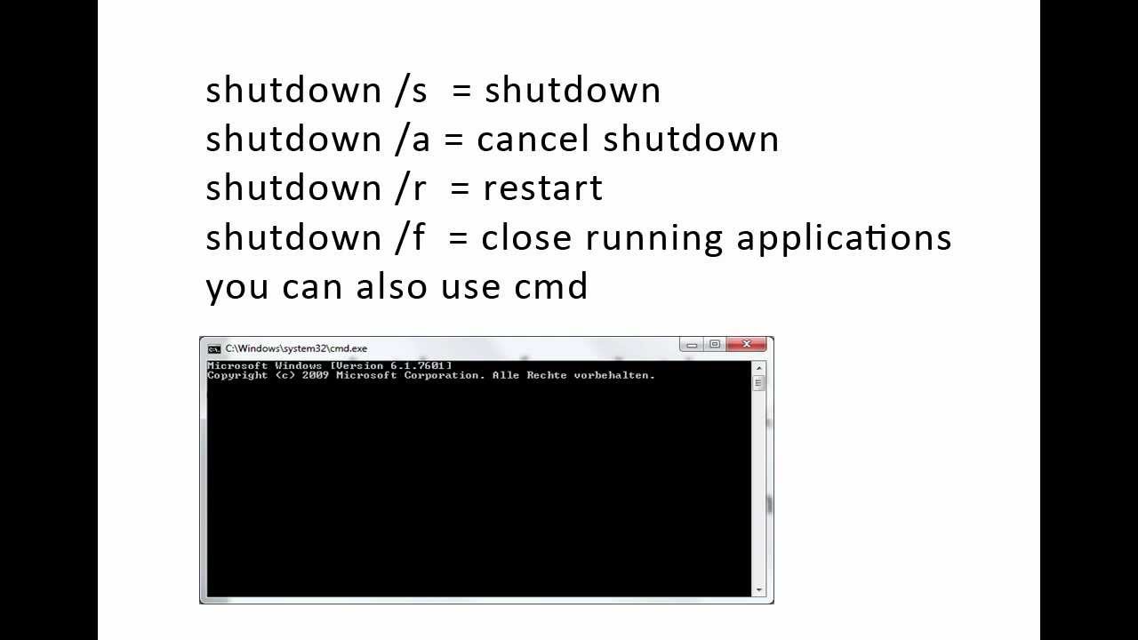 batch shutdown tutorial cmd hd