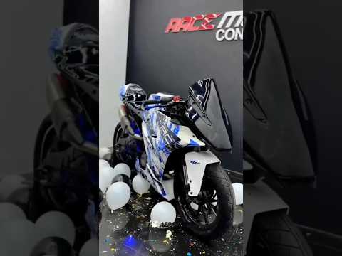 New RC 390 complete modified 💙 Blue & white combination 🤍 #rc390 #ytshorts #shorts #viralshorts