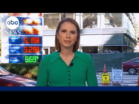 National average for gas prices ticks back down towards $4