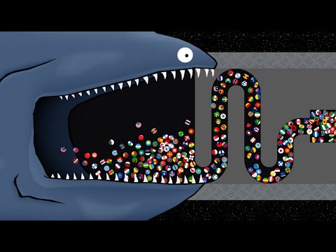 Escape from SCP 3700-2 | Countries Marble Race in Algodoo