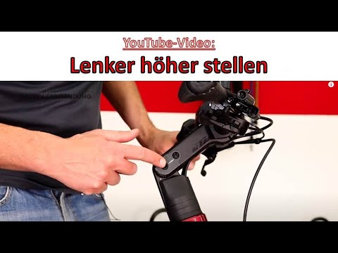 Neigung des Lenkervorbaus beim E-Bike verstellen