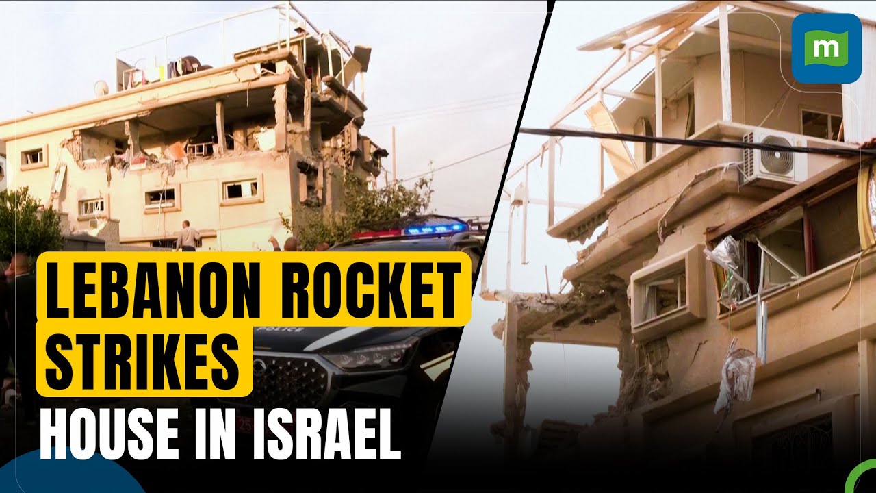 Dust and screams after Lebanon rocket strikes house in central Israel, 11 wounded | N18G