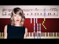 Taylor Swift - champagne problems - Piano Tutorial + SHEETS