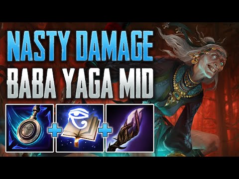 BABA DAMAGE IS RIDICULOUS! Baba Yaga Mid Gameplay (SMITE Conquest A-Z)