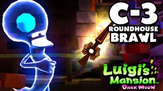 Luigi's Mansion Dark Moon - Old Clockworks - C-3 Roundhouse Brawl (Nintendo 3DS Walkthrough)