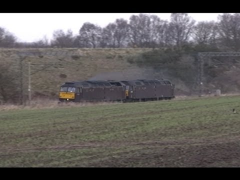 47854 & 47245 0Z47 Carnforth - Tyseley @ Norton Crossing 29/01/13