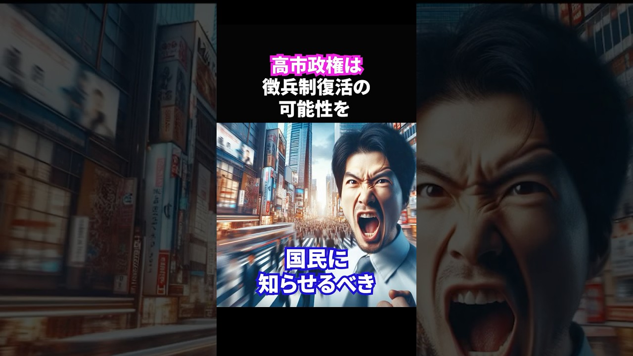 朗読 高市政権は徴兵制復活の可能性を国民に知らせるべきショート