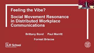 Feeling the Vibe? A Theory of Social Movement Resonance — Forrest Briscoe