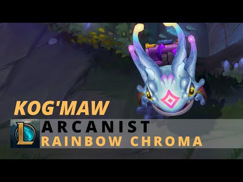 Arcanist Kog'Maw Rainbow Chroma - League Of Legends