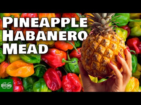 Habanero Pineapple Mead - 18% Alcohol and Spicy Sweet!
