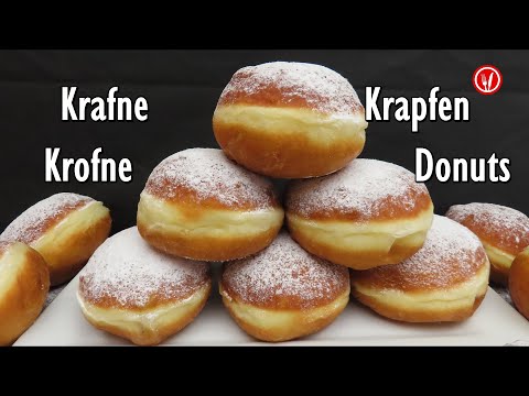 Recept za Krafne Krofne Krapfen Donuts Doughnuts
