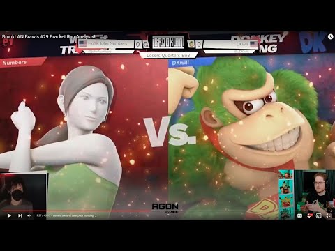 DKwill (DK) vs John Numbers (Wii Fit Trainer) - BrookLAN Brawls #29
