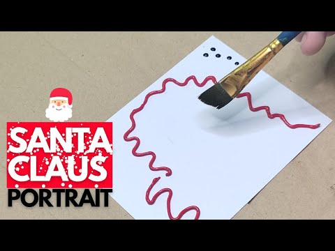 How to Paint Portrait/Santa Claus/Acrylic Painting for beginners 🎨🖌️