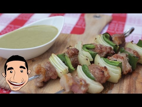 Grilled Pork Skewers with Capsicum and Onion | Feat BBQ Aroma