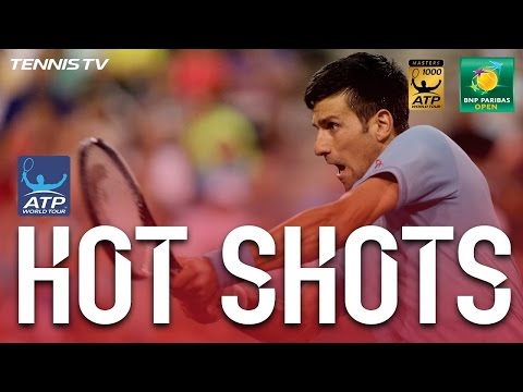 Hot Shot: Djokovic Quick Hands At Indian Wells 2017