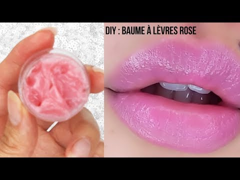 Part of a video titled [DIY] : Ma recette de baume à lèvres rose facile et rapide - YouTube