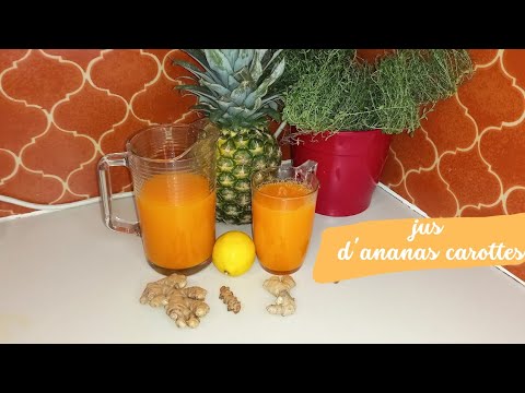 Recette Jus vitaminé carotte-ananas