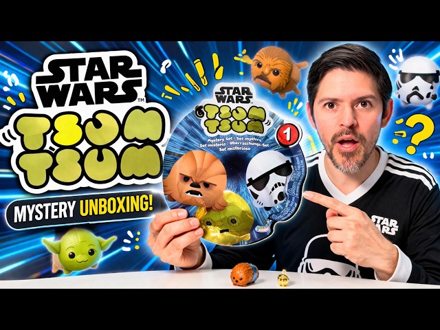 Vídeo relacionado con Star Wars Tsum Tsum Deluxe Set Nueva República, de Jakks Pacific, Pack Coleccionable Oficial con Personajes icónicos, Niños 3 Años +
