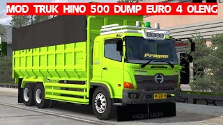 Download lagu MOD TRUK HINO 500 DUMP EURO 4 OLENG || MOD BUSSID TERBARU mp3