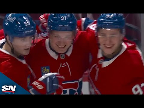 Canadiens' Kid Line Connects For Beautiful Goal Vs. Canucks