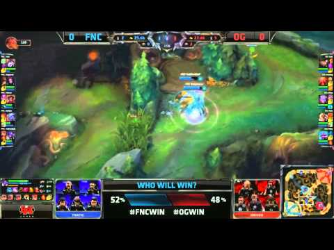 Fnatic vs Origen Game 1   League Of Legends   EU LCS 2015 Summer Playoffs   Grand Final