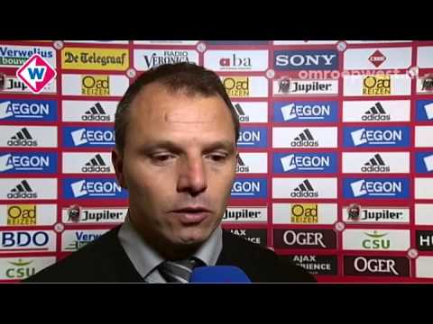 ADO Den Haag-trainer Maurice Steijn Ajax-ADO Den Haag: 1-1