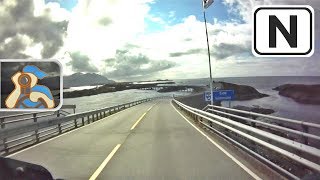 preview picture of video 'Norge. Rv64 ✕ Fv247 - Atlantic Road - Molde'