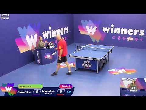 WINners CUP table 2  07.10 Ziakun Viktor - Zaporozhets Roman  20:00