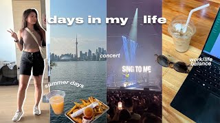 days in my life vlog | summer in toronto, finding balance, date night & concert